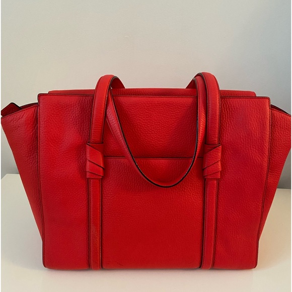 Kate Spade ABIGAIL SATCHEL PXRU7738 Women's Leather Tote Bag Red - Picture 6 of 15